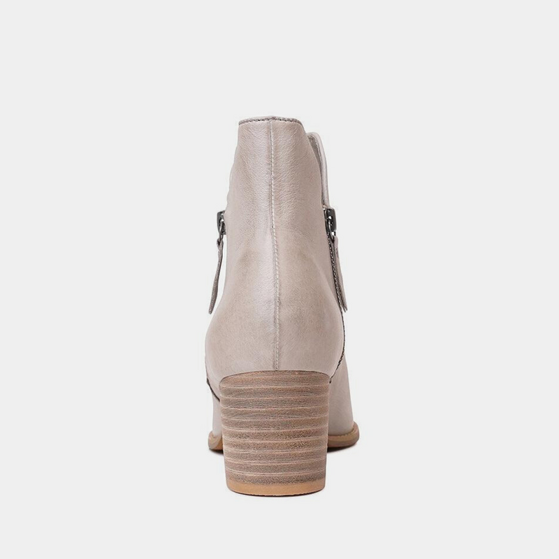 Shiannely Smoke Leather Ankle Boots