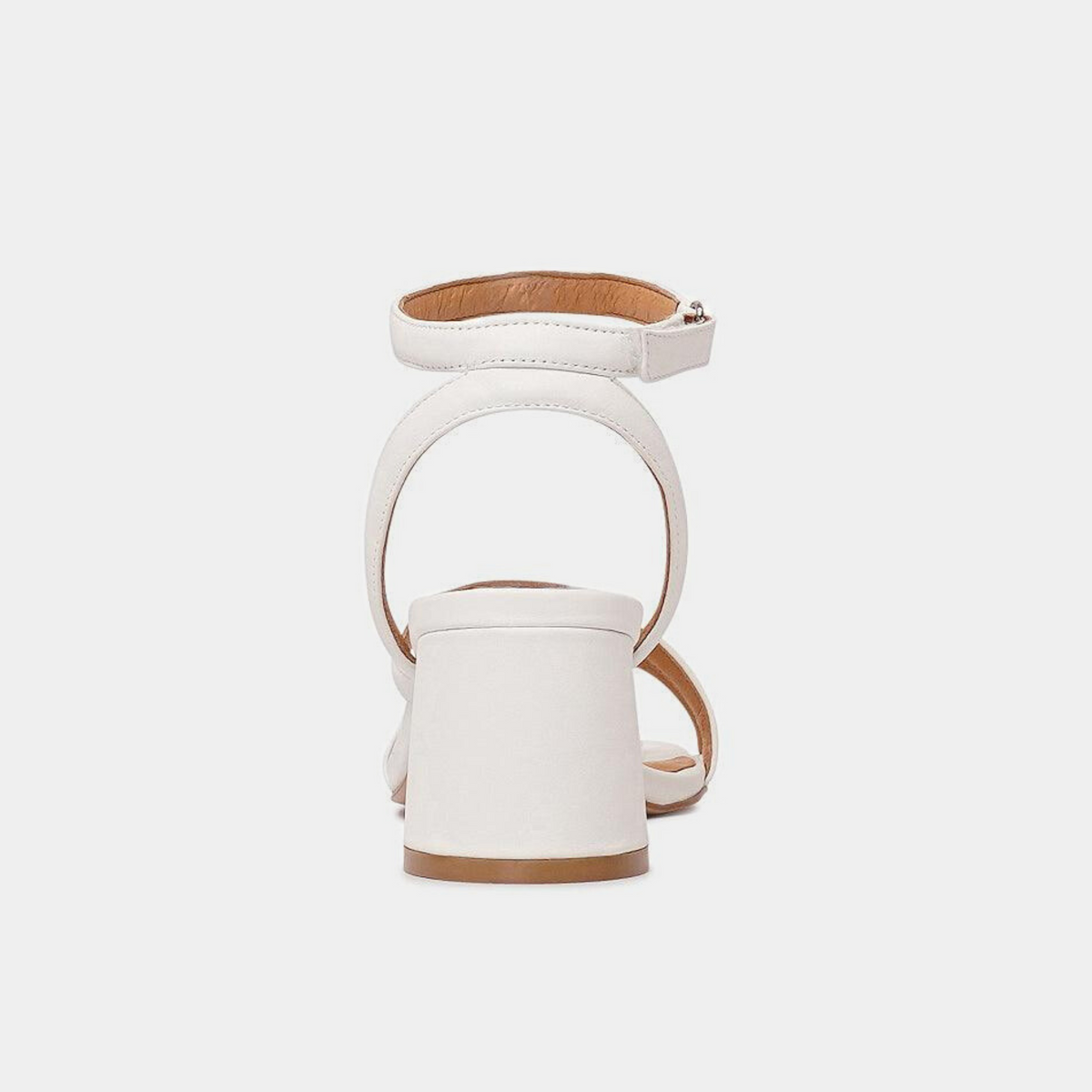 Petricia White Leather Heels - EOS FOOTWEAR | Shouz