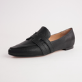 Salti Black Leather Loafers