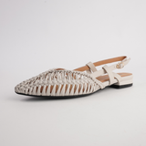 Amelia Bone Leather Flats
