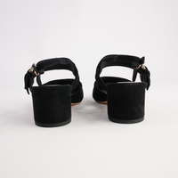 Asten Black Suede Heels - TOP END | Shouz