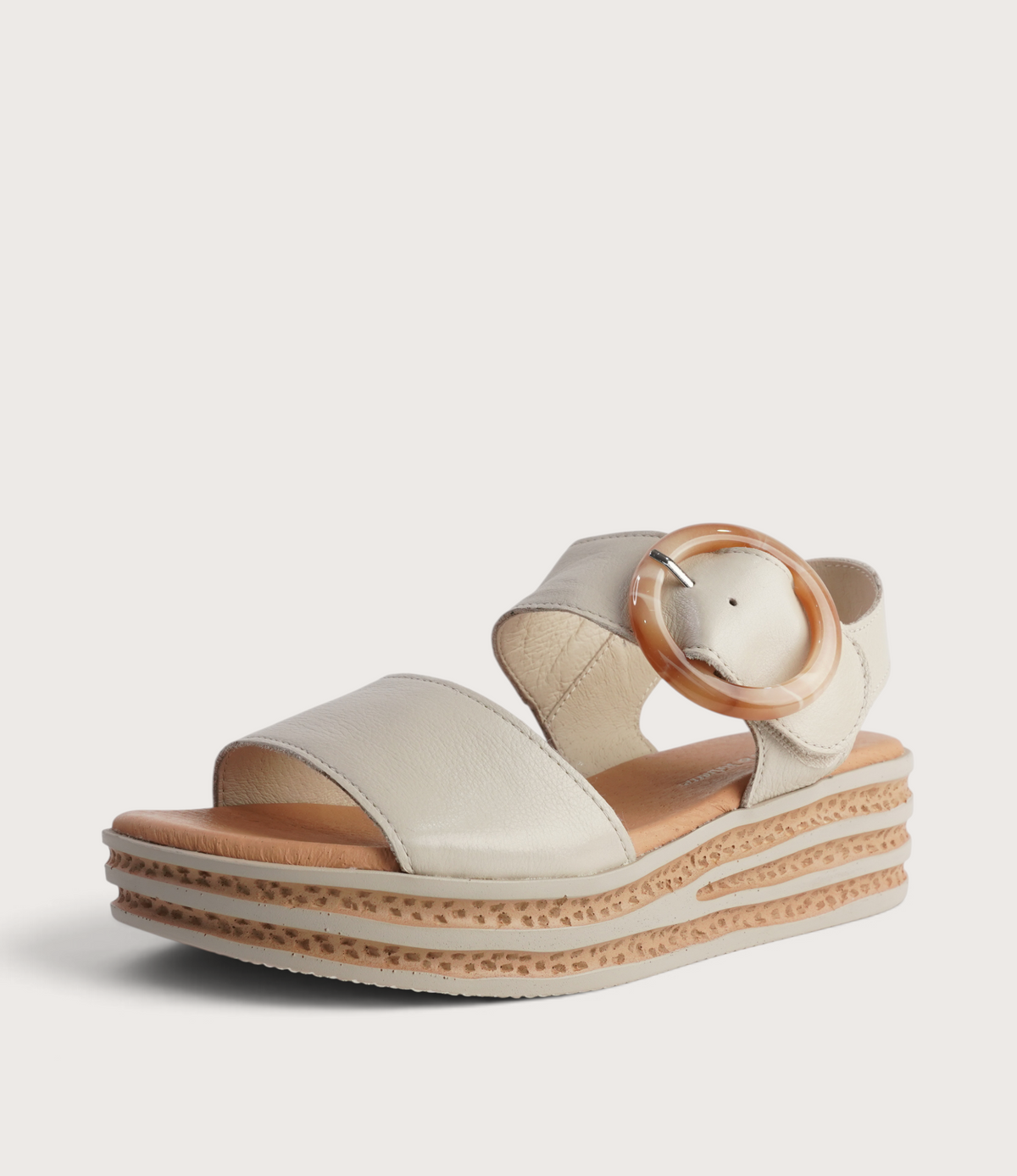 Cubbie Almond Leather Sandals