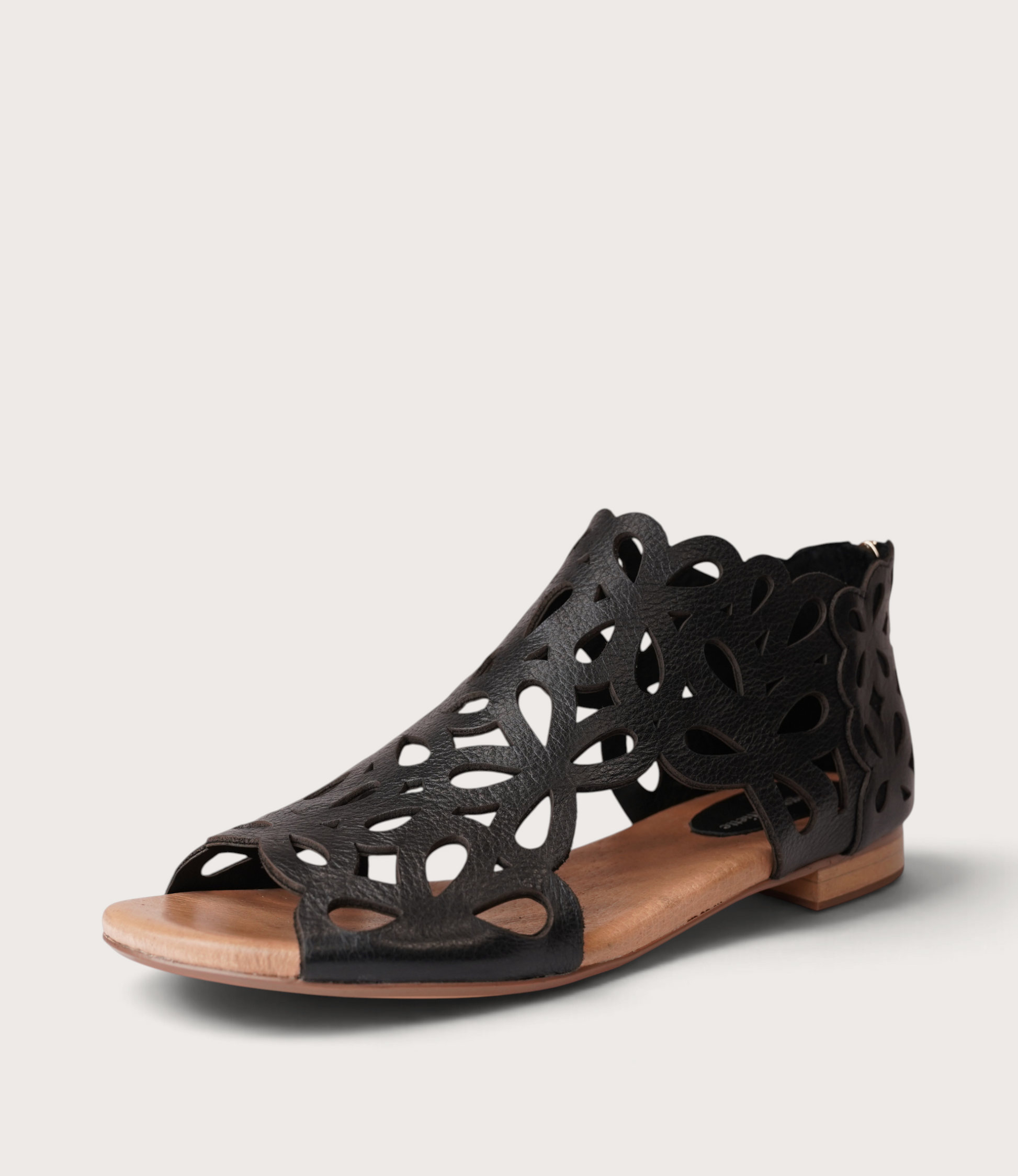 Pietro Black Leather Sandals