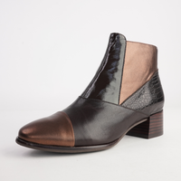 Award Coco Mix Leather Ankle Boots - BRESLEY | Shouz