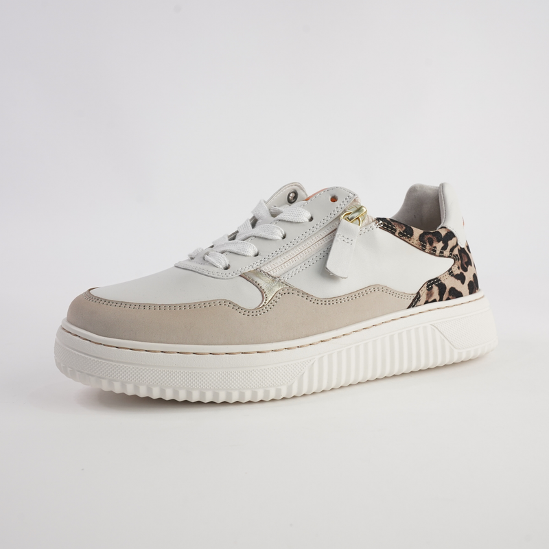 Demi Off White/ Natural Leather Sneakers