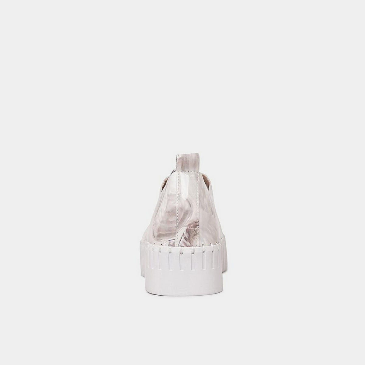 Brenda White Shell Pearl Patent Leather Sneakers - DJANGO AND JULIETTE | Shouz