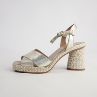 Cordelia Platino Leather Heels