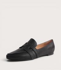 Salti Black Leather Loafers