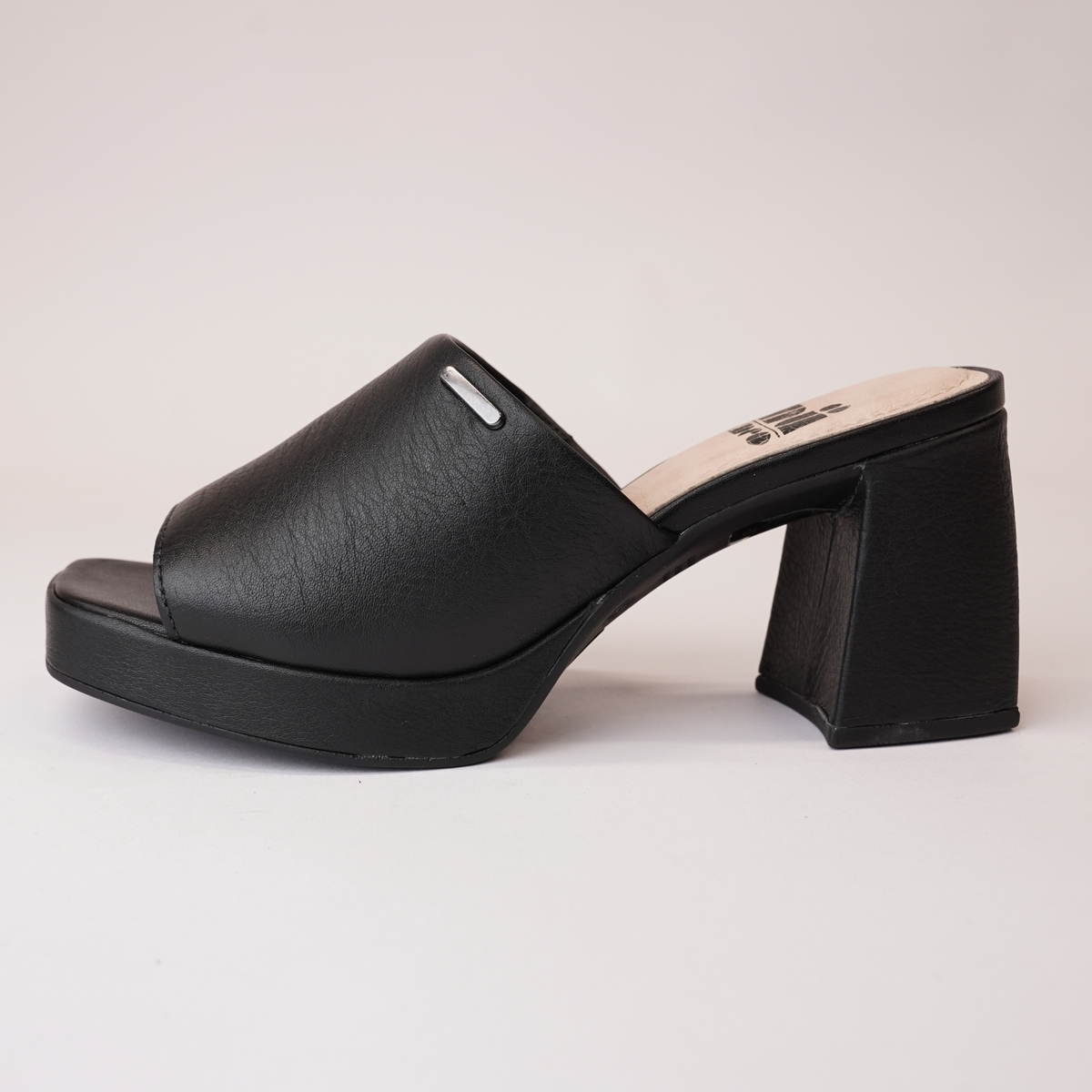 Vega Black Leather Heels - NU BY NEO | Shouz