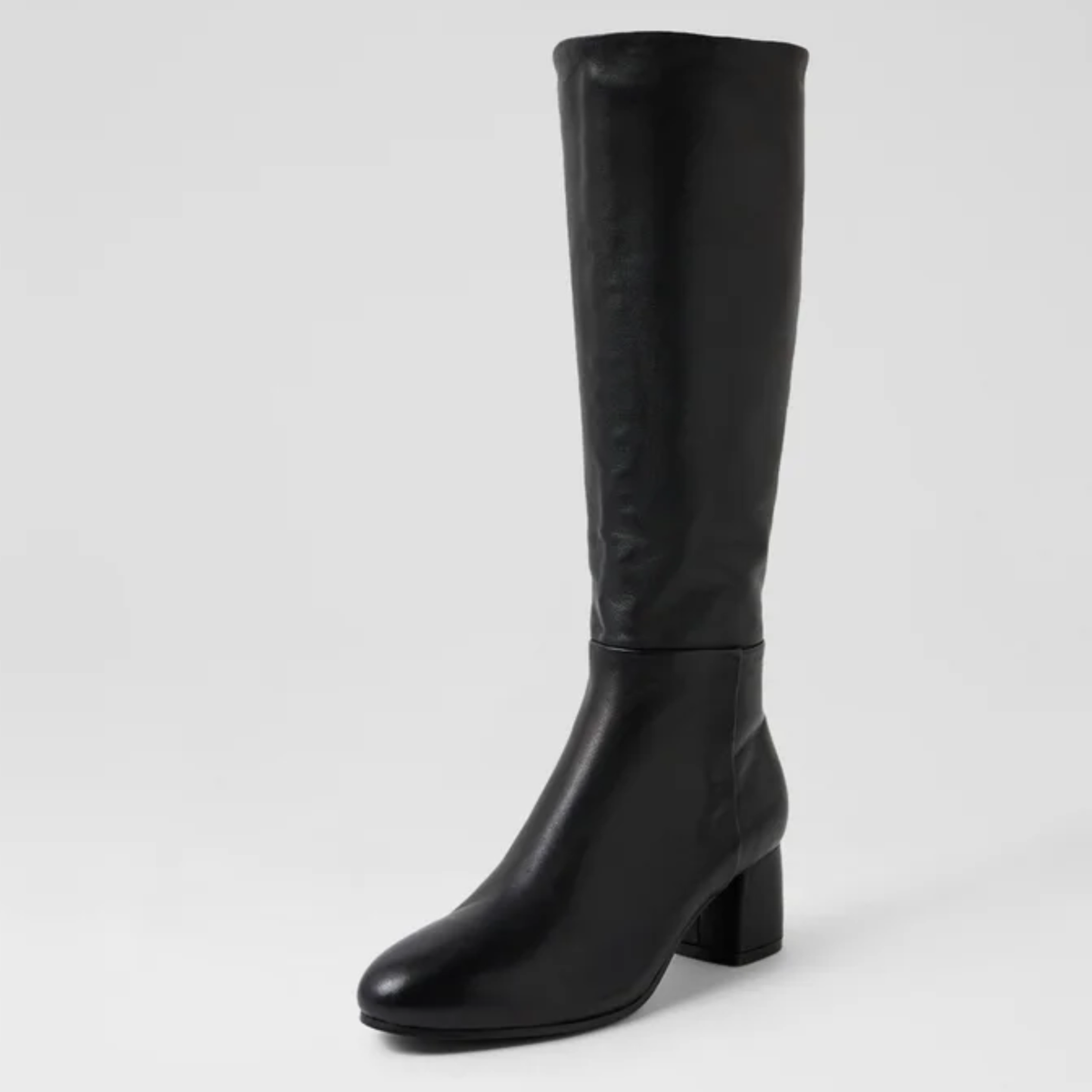 Felman Black Leather Knee High Boots - DJANGO AND JULIETTE | Shouz