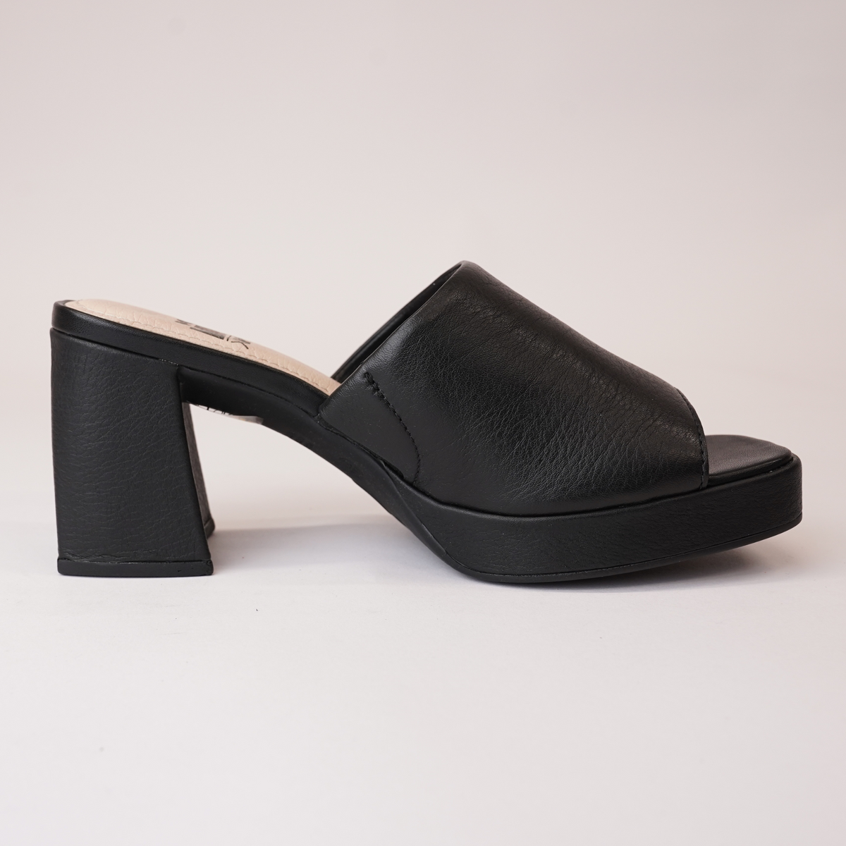 Vega Black Leather Heels - NU BY NEO | Shouz