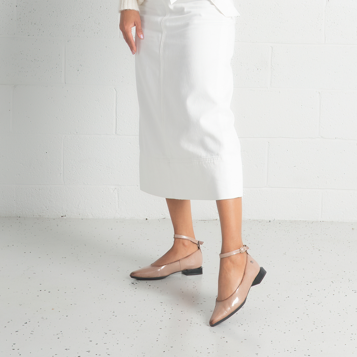 Luna Rosa Patent Leather Flats - NU BY NEO | Shouz