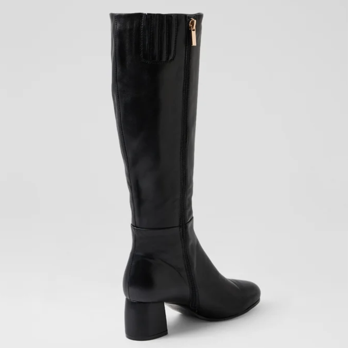 Felman Black Leather Knee High Boots - DJANGO AND JULIETTE | Shouz