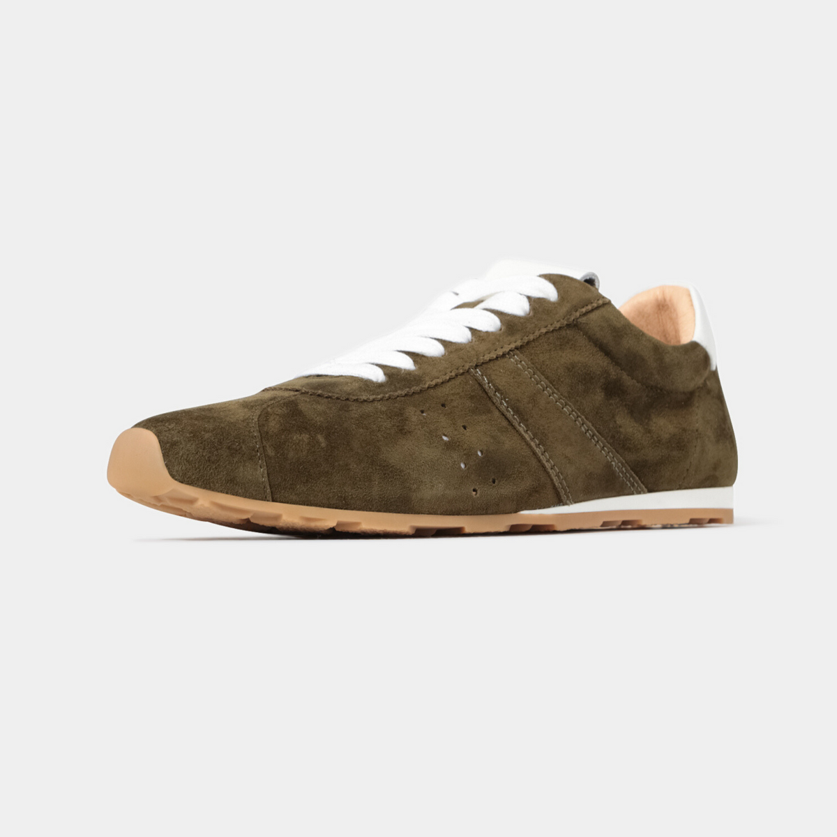 Jas Olive Suede Sneakers - EOS FOOTWEAR | Shouz