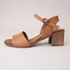 Vara Tan Leather Heels