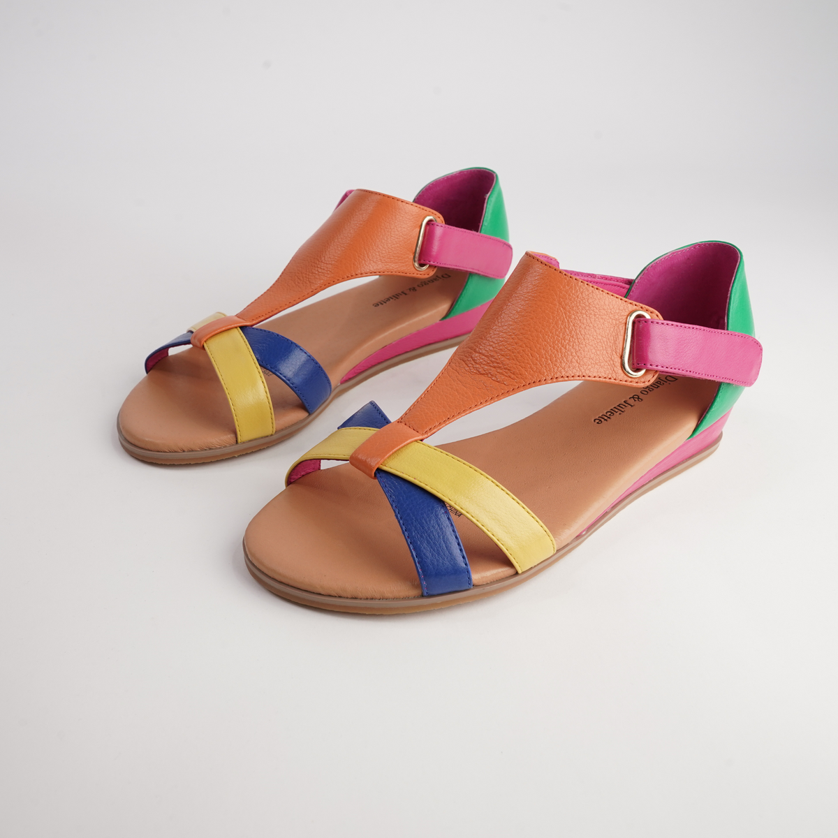 Hayzel Bright Multi Leather Sandals