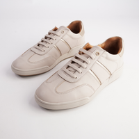 Sage Dark Beige Leather Sneakers - SALA | Shouz