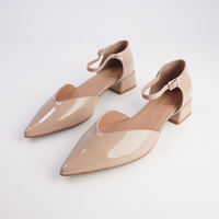 Munich Caramel Patent Leather Flats - WITH GRACE | Shouz