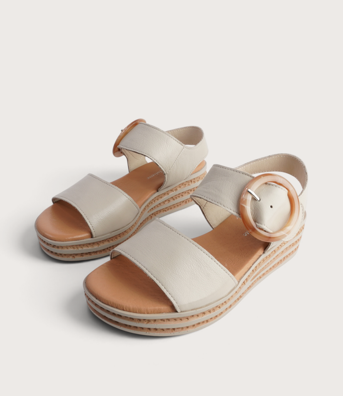 Cubbie Almond Leather Sandals
