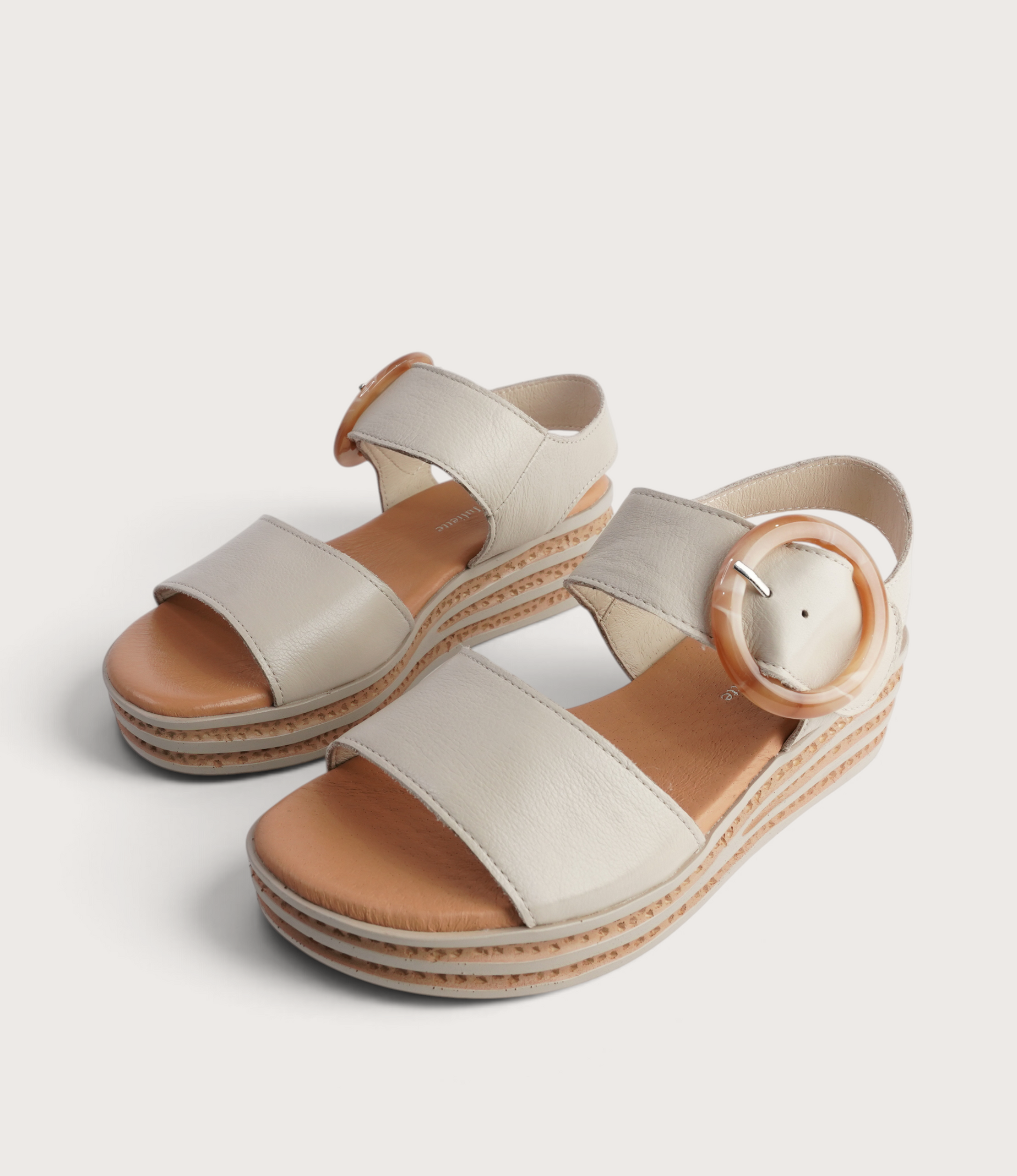 Cubbie Almond Leather Sandals