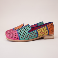 Alycia Bright Multi Leather Loafers