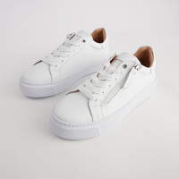 Elly White Leather Sneakers