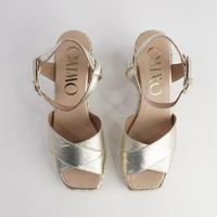 Cordelia Platino Leather Heels