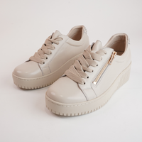 Kees Vanilla Leather Sneakers