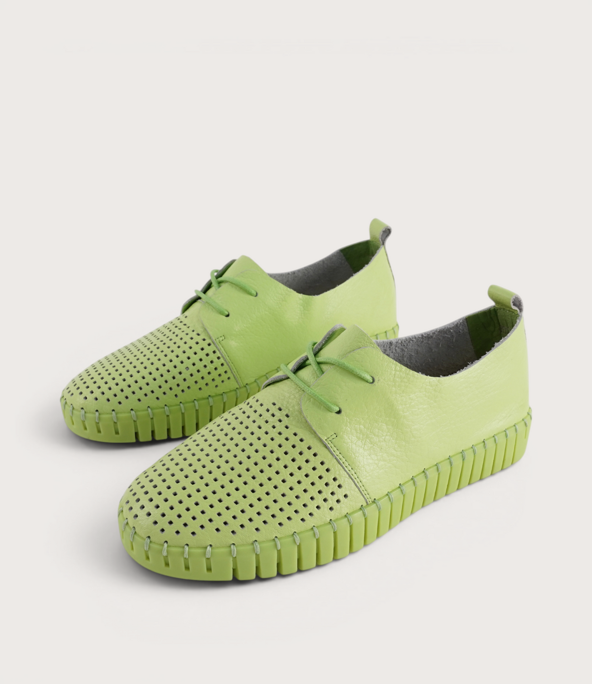 Huston Light Citrus/ Light Citrus Sole Leather Sneakers