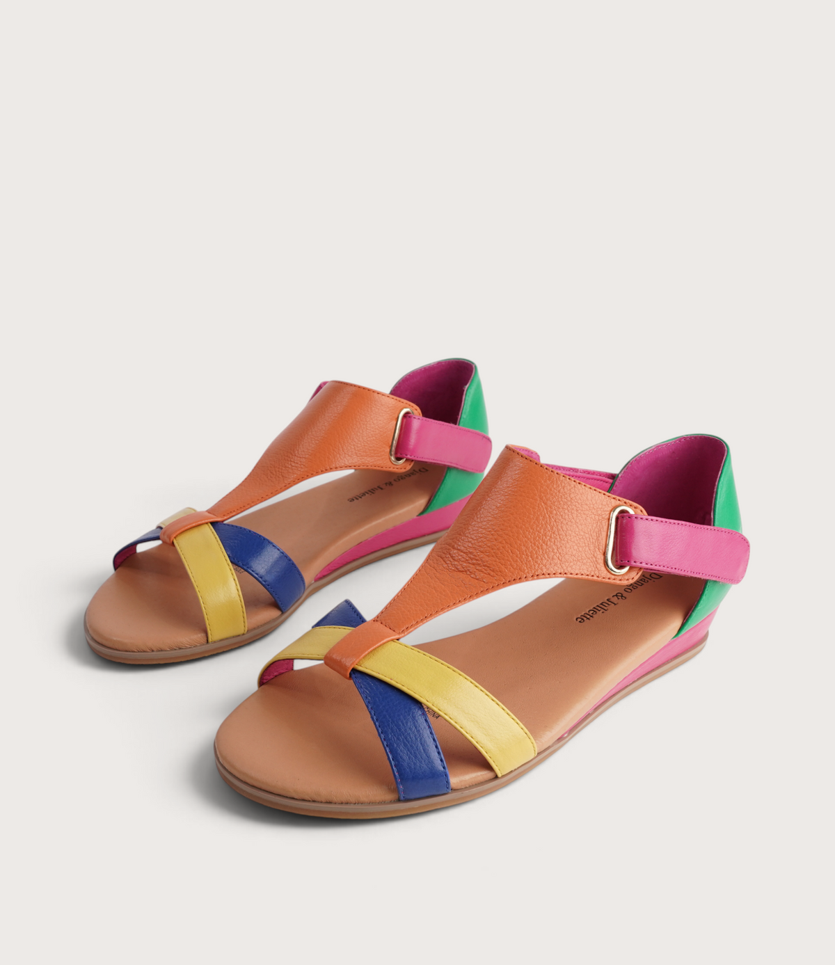 Hayzel Bright Multi Leather Sandals