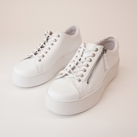 Wolfie White Leather Sneakers