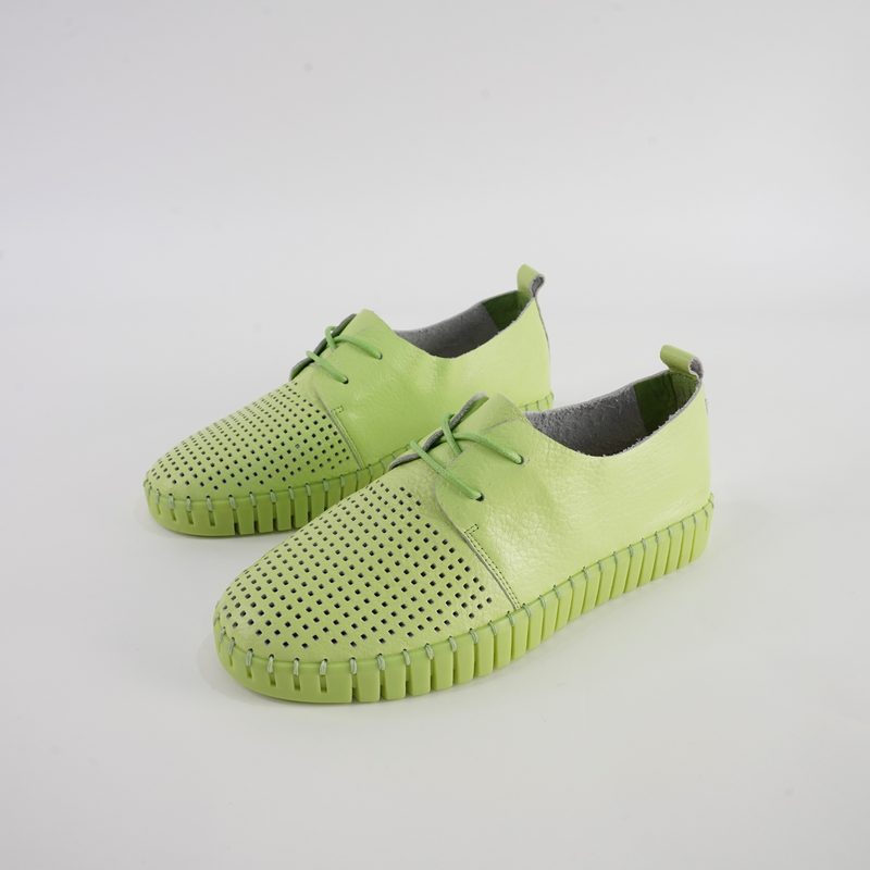 Huston Light Citrus/ Light Citrus Sole Leather Sneakers
