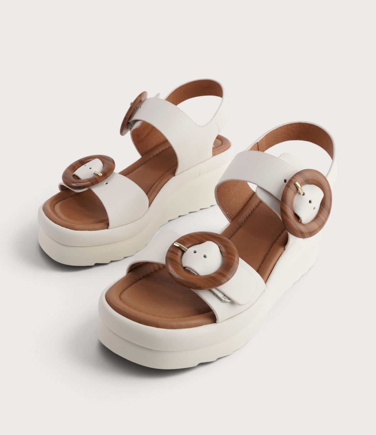 Menorcas Bone Leather Wedges