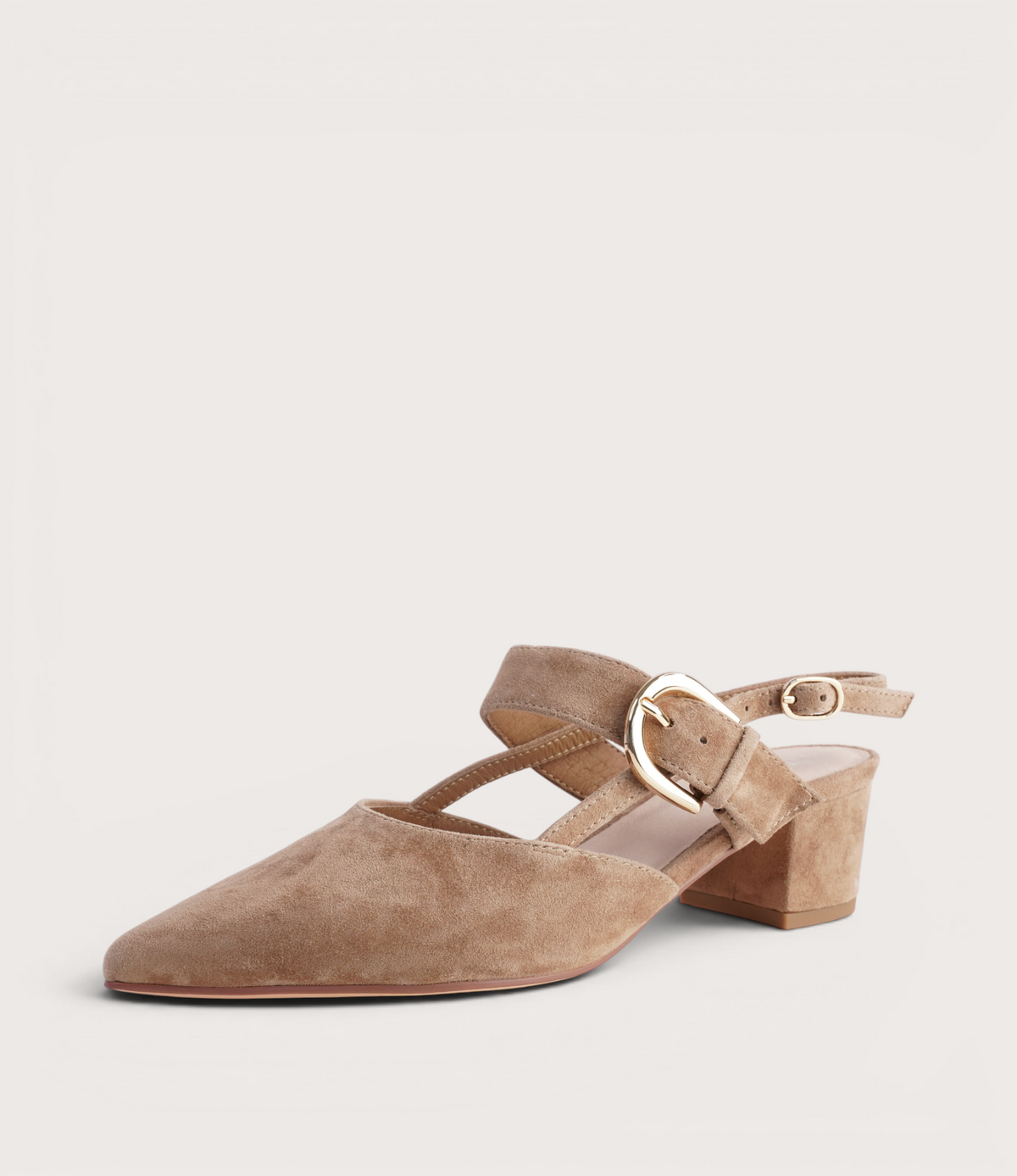 Pre-Order Asten Light Choc Suede Heels