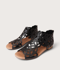 Pietro Black Leather Sandals