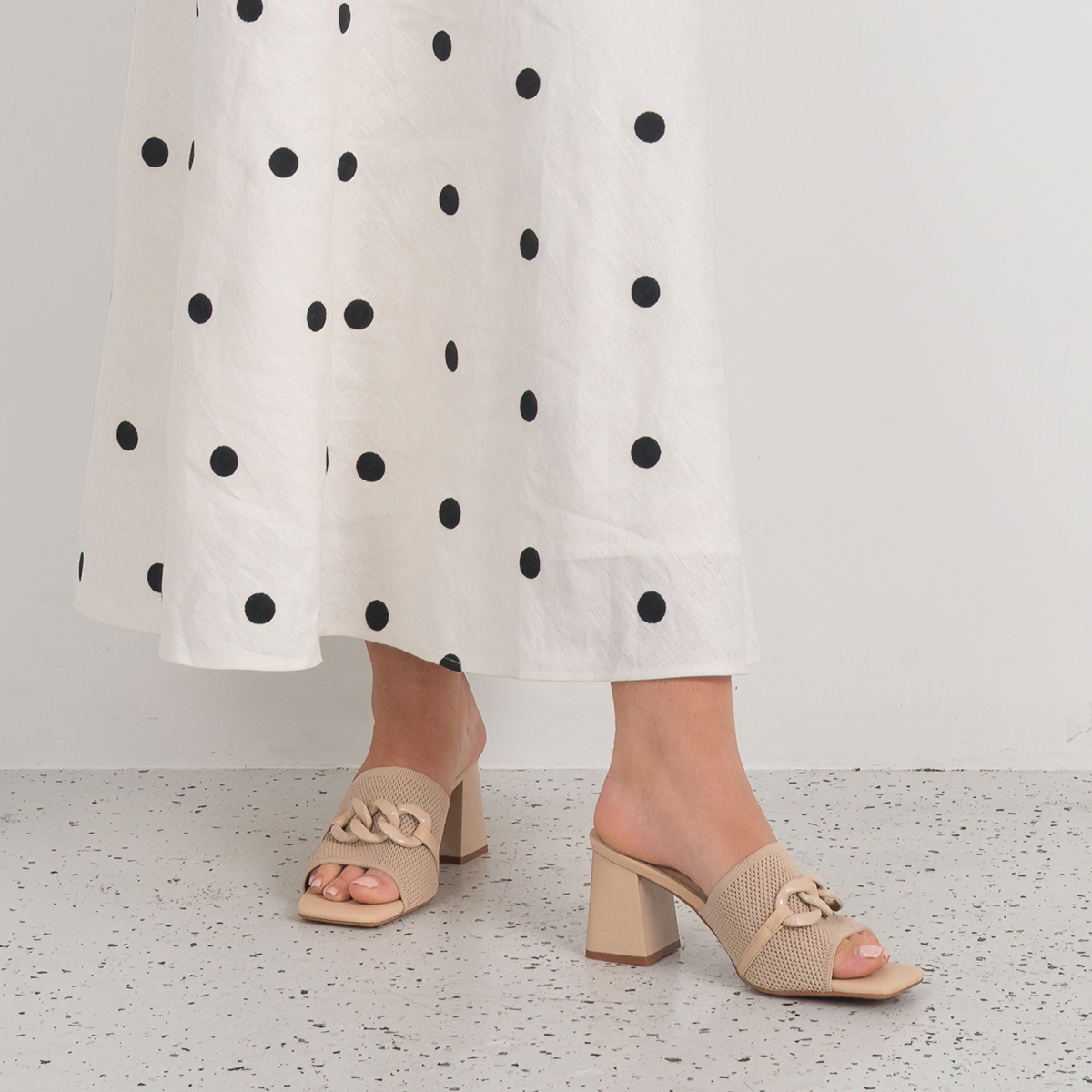 Kolie Nude Heels - WITH GRACE | Shouz