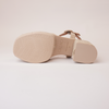 Prinia Camello Suede Leather Espadrille Heels