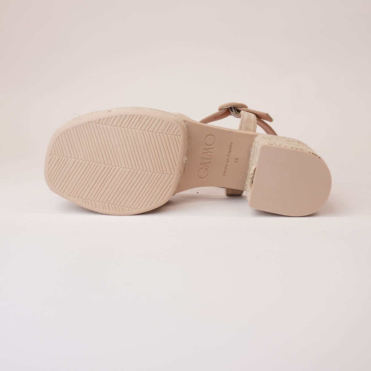 Prinia Camello Suede Leather Espadrille Heels - GAIMO | Shouz