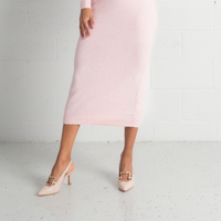 Linky Nude Leather Heels