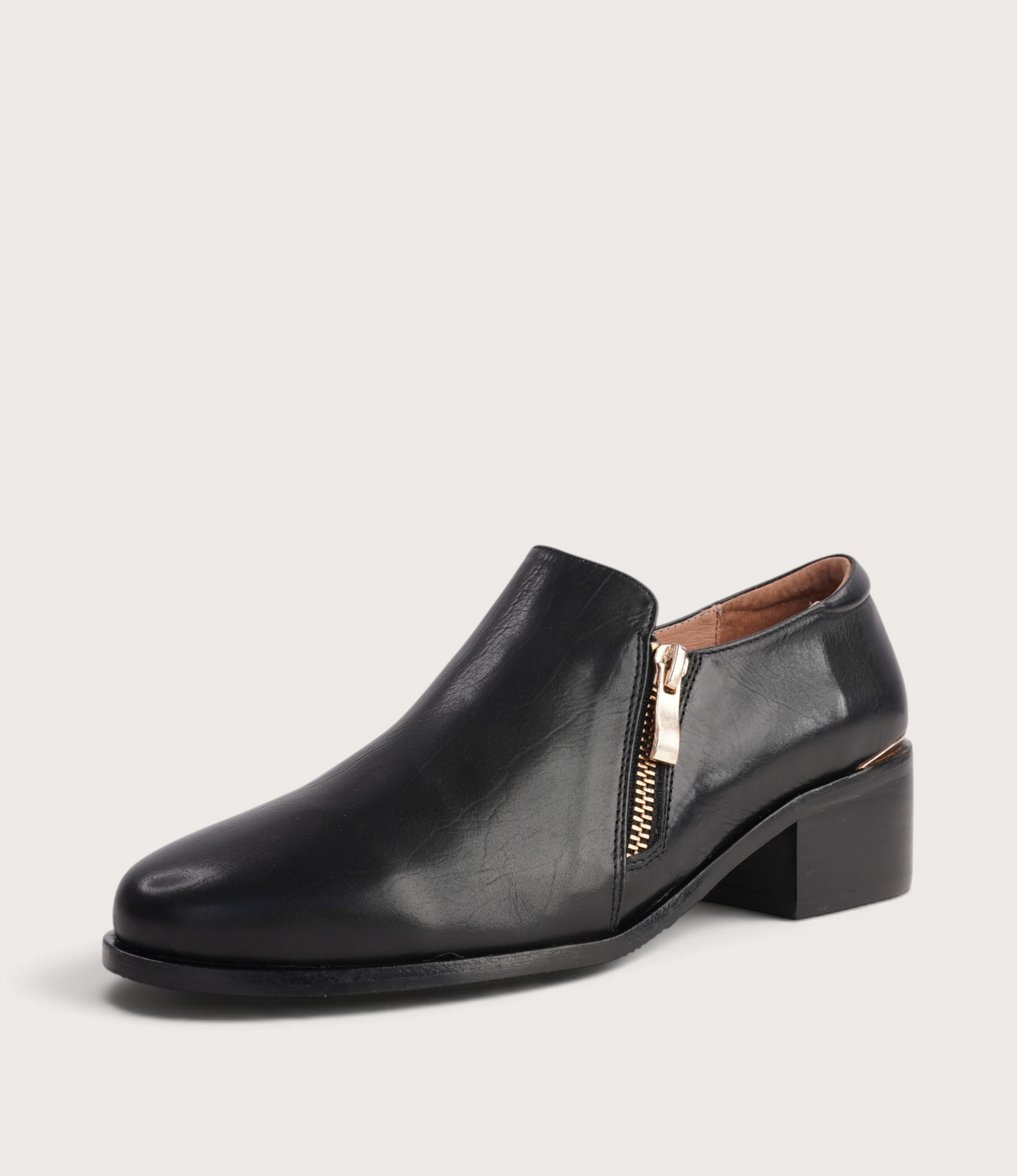 Dartmouth Black/ Black Leather Ankle Boots