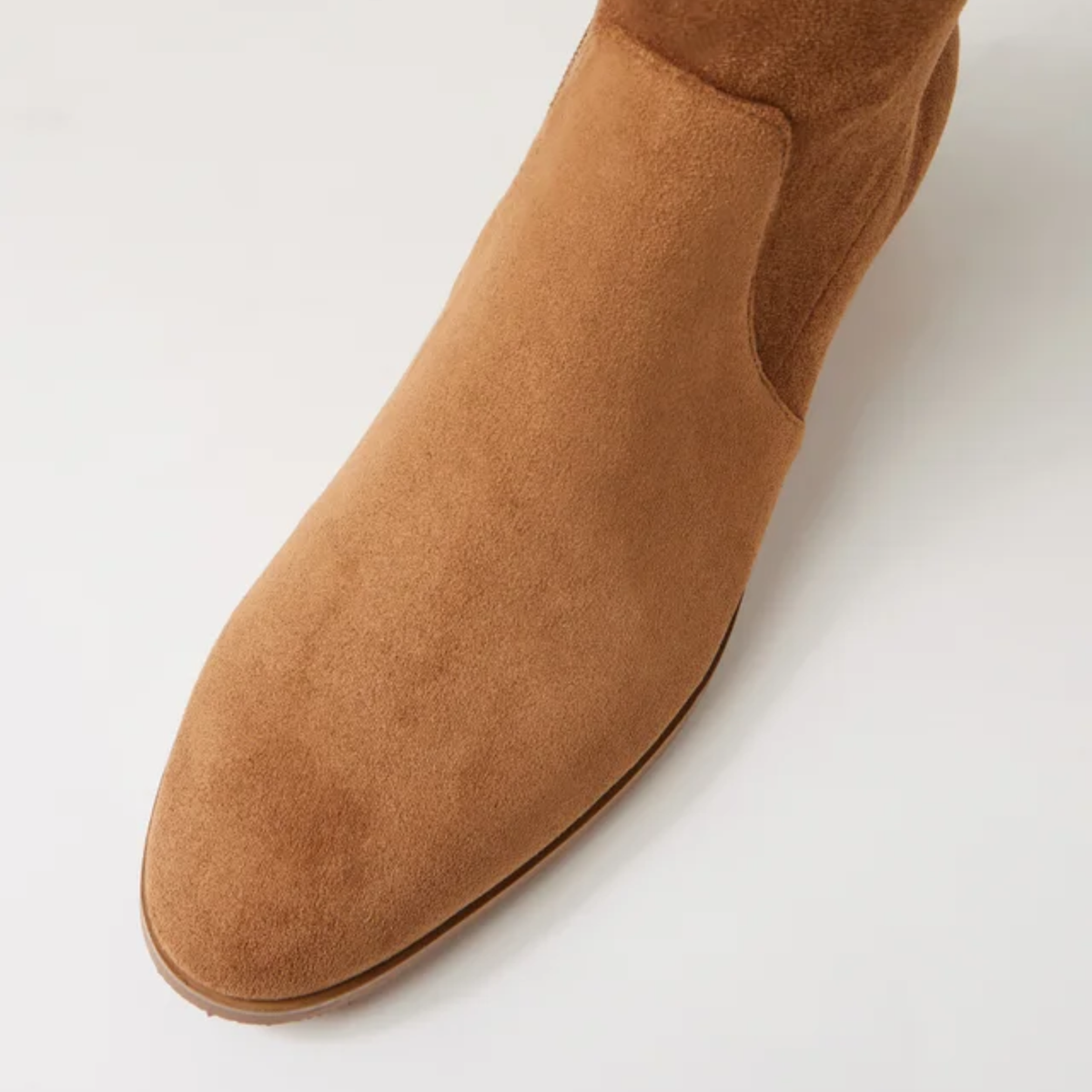 Timothie Light Choc Stretch Microsuede Boots - DJANGO AND JULIETTE | Shouz