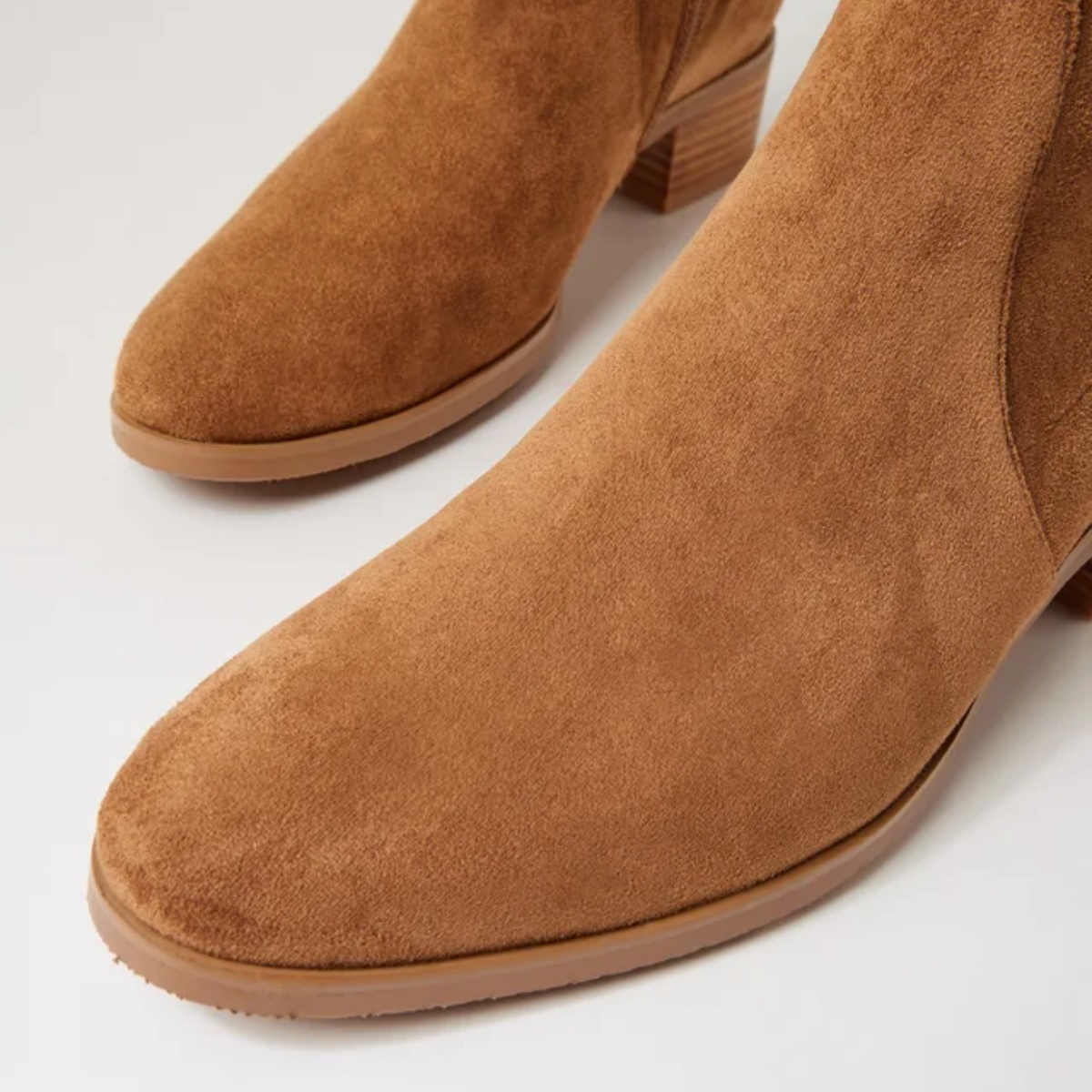 Timothie Light Choc Stretch Microsuede Boots - DJANGO AND JULIETTE | Shouz