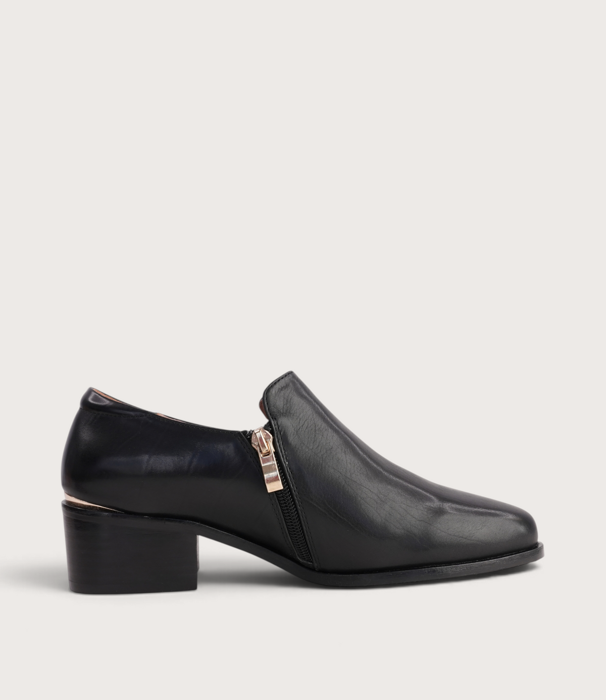 Dartmouth Black/ Black Leather Ankle Boots
