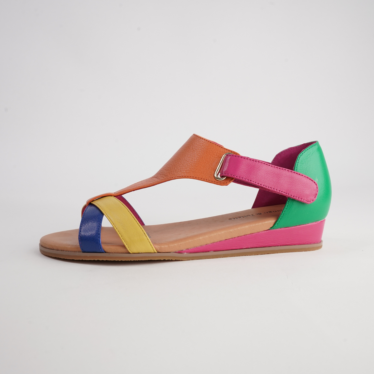 Hayzel Bright Multi Leather Sandals - DJANGO AND JULIETTE | Shouz