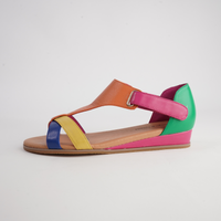Hayzel Bright Multi Leather Sandals