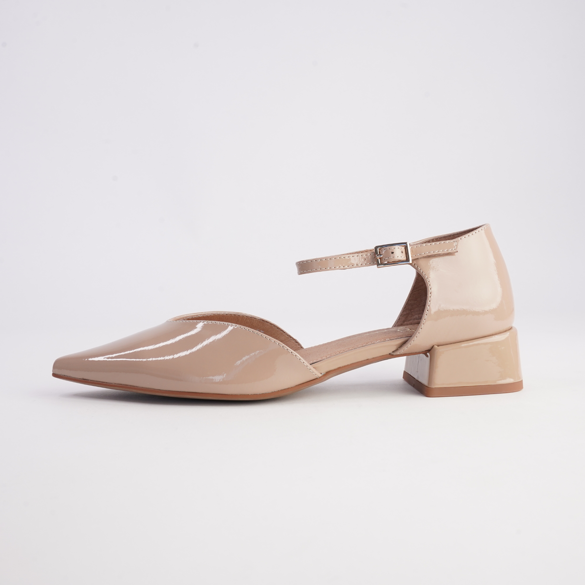 Munich Caramel Patent Leather Flats - WITH GRACE | Shouz