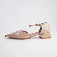 Munich Caramel Patent Leather Flats - WITH GRACE | Shouz