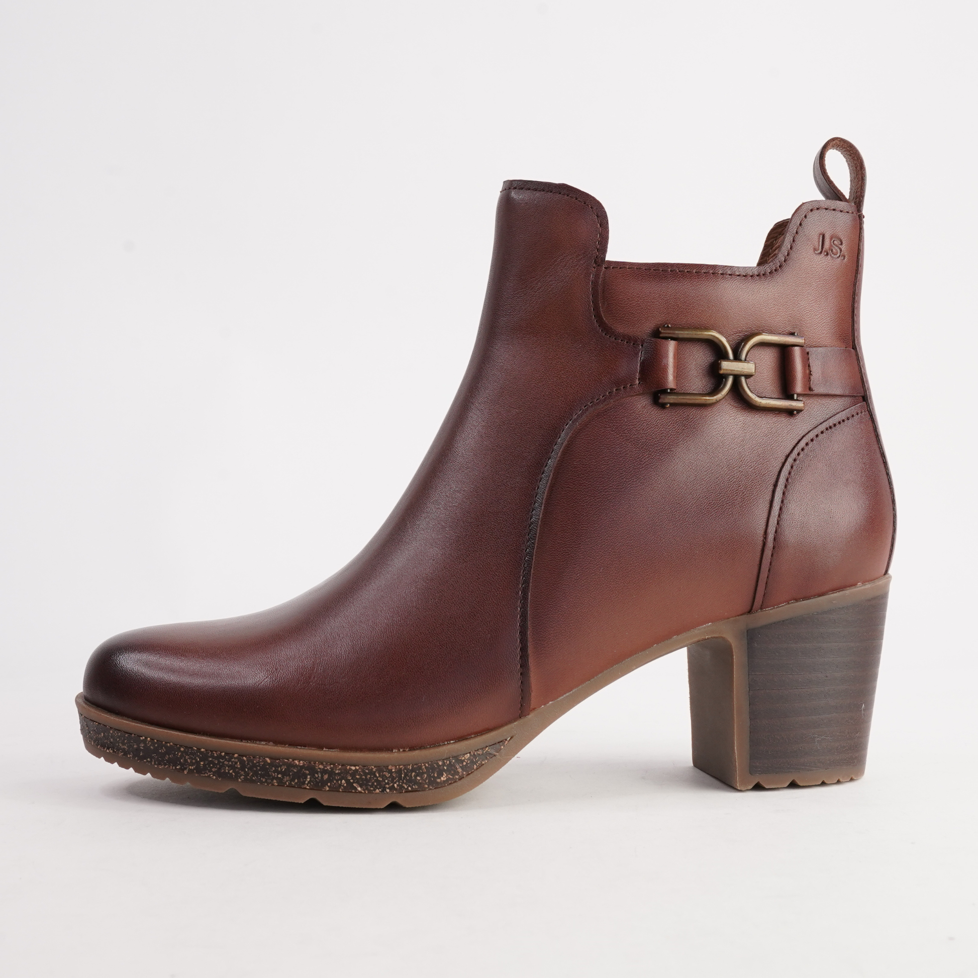 Gloria 04 Cognac Leather Ankle Boots - JOSEF SEIBEL | Shouz