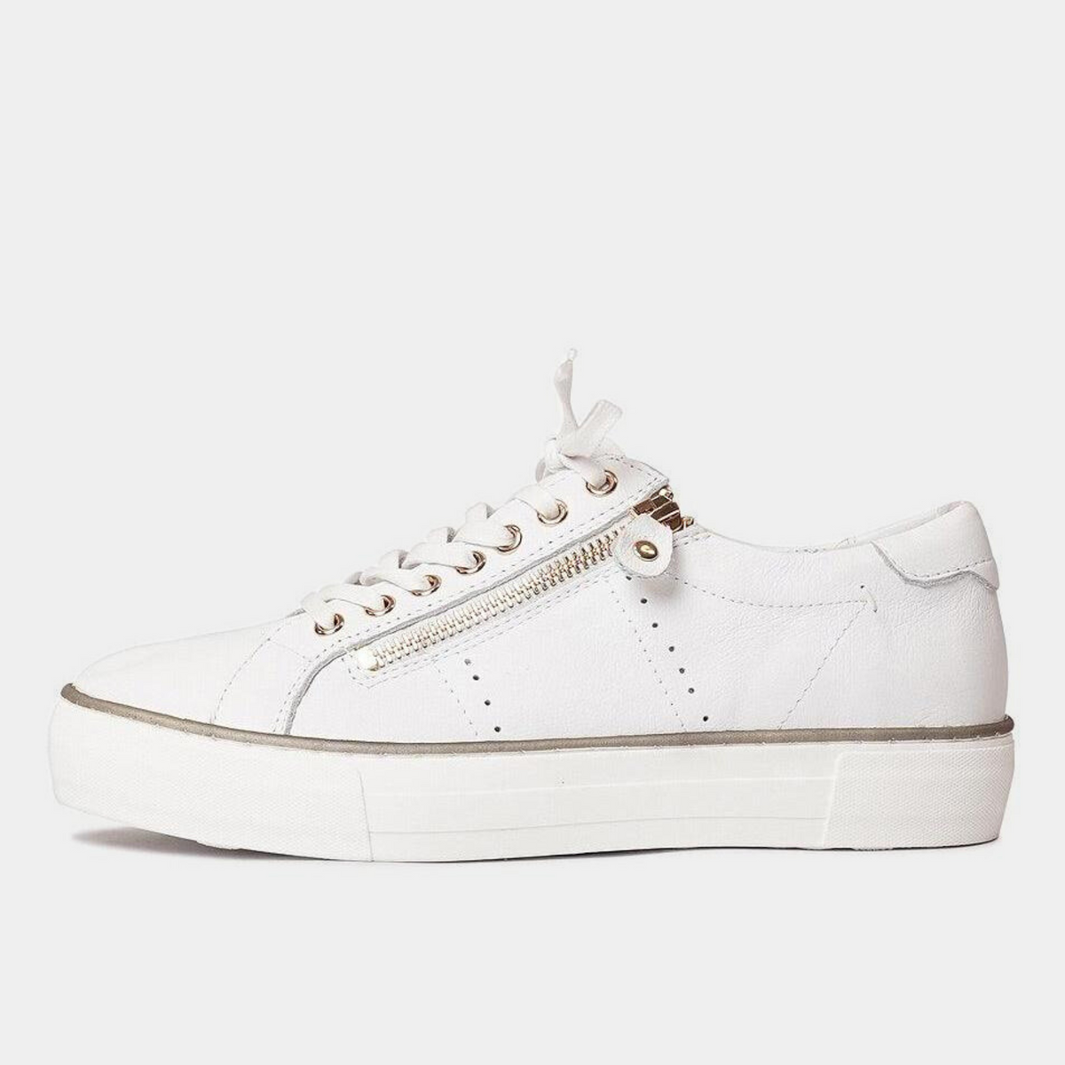 Froggy White Leather Sneakers - DJANGO AND JULIETTE | Shouz