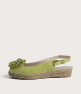 Erica Melon Suede Espadrille Wedges